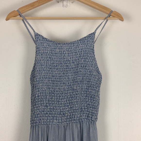 Japan adjustable spaghetti straps elastic stretch bodice wide leg jumpsuit Small - Picture 4 of 8